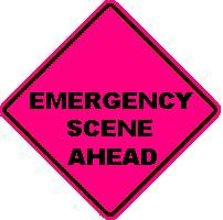 EMERGENCY SCENE AHEAD