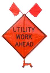Barrier Mount Sign Stand without springs