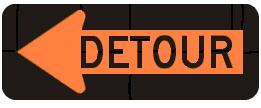 DETOUR (Enclosed Arrow)