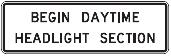 Begin Daytime Headlight Section