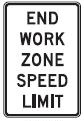 End Work Zone Speed Limit