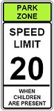 Park Zone Speed Limit