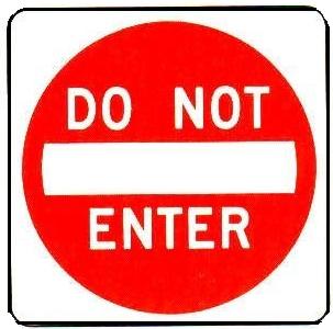 DO NOT ENTER