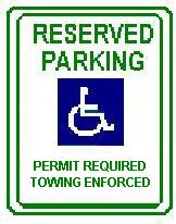 Arkansas Handicap Parking Sign