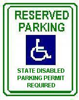 Washington Handicap Parking Sign