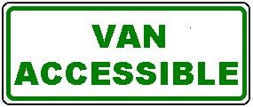 VAN ACCESSIBLE green
