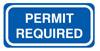 PERMIT REQUIRED - Blue