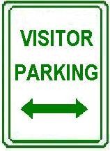 VISITOR PARKING with Double Arrow