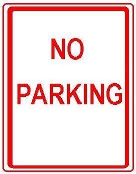 NO PARKING