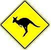 Kangaroo Crossing symbol