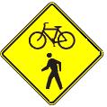 Bike/Trail Crossing symbol