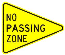 NO PASSING ZONE
