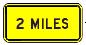 Distance Plate - Miles