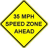 ___MPH SPEED ZONE AHEAD