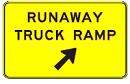 RUNAWAY TRUCK RAMP with Arrow