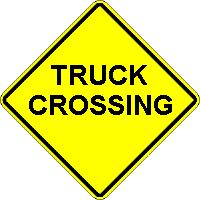 TRUCK CROSSING