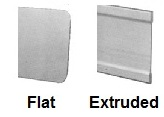 Flat and Extruded Blade Samples