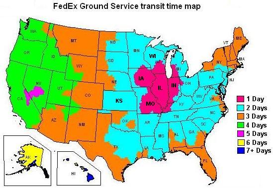 FedEx Transit Map