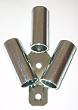 Heavy-Duty Steel 3-Prong Flag-Holder
