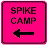 Spike Camp with Arrow - 36- or 48-inch Roll-up