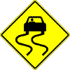 Slippery When Wet symbol - 18-, 24-, 30- or 36-inch
