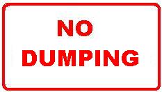 NO DUMPING
