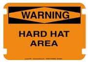 OSHA Regular Warning - HARD HAT AREA