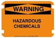 OSHA Regular Warning - HAZARDOUS CHEMICALS