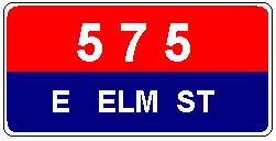 911 Sign Sample, Patriotic Theme