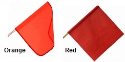 Warning Flags - Orange or Red
