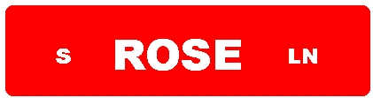 2-inch prefix & suffix centered on sign