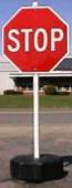 STOP with rubber base