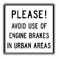 Canadian Engine Brake Warning