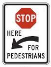 Uncontrolled Crosswalk - STOP