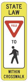 Uncontrolled Crosswalk - YIELD