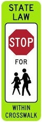 In-Street School Crossing - STOP