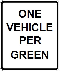 One Vehicle Per Green