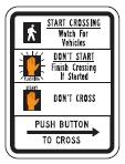 Educational Crosswalk Sign