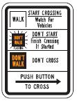 Educational Crosswalk Sign