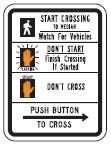 Educational Crosswalk Sign