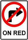 No Right Turn ON RED