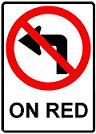 No Left Turn ON RED