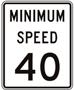 MINIMUM SPEED