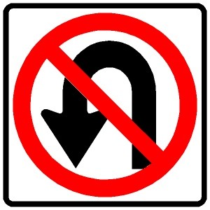 No U-Turn symbol