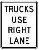 Trucks Use Right Lane