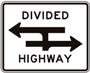 Divided Highway with Straight Lane Ended