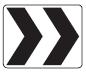 Roundabout Directional Chevron (2 Stripes)