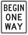 BEGIN ONE WAY