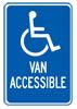 Handicap VAN ACCESSIBLE - Blue