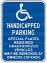 Massachusetts Handicap Parking symbol